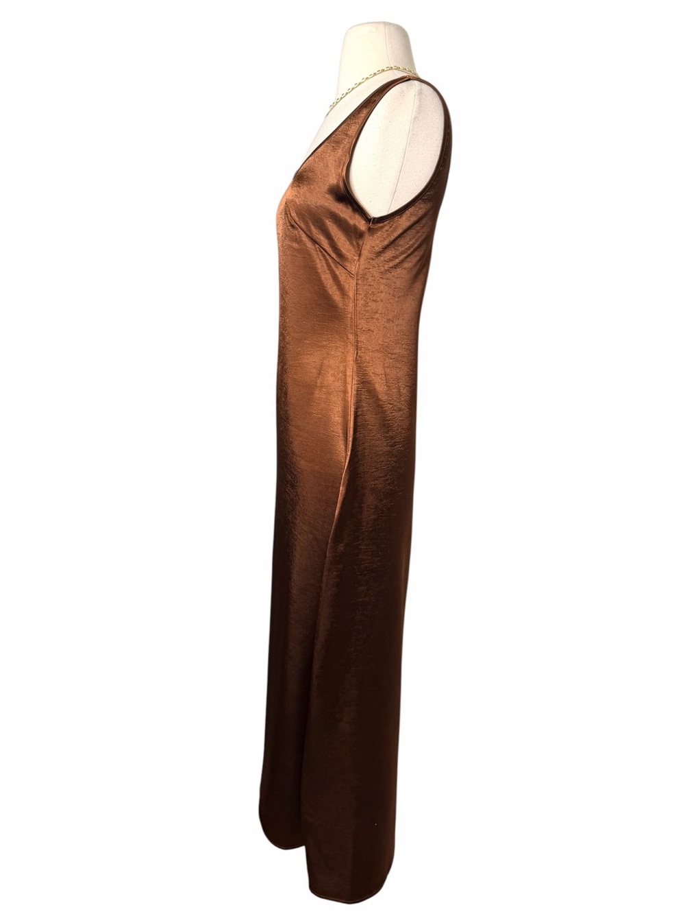 VINTAGE Satin Midi Slip Dress. - Picture 6 of 7